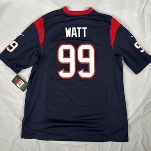 NWT Nike On Field Houston Texans JJ Watt #99 Mens Large Jersey Blue/Red